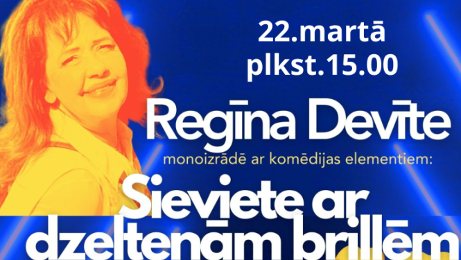 Attēlā aktrise Regīna Devīte - vairāki fotoattēli dažādās lomās