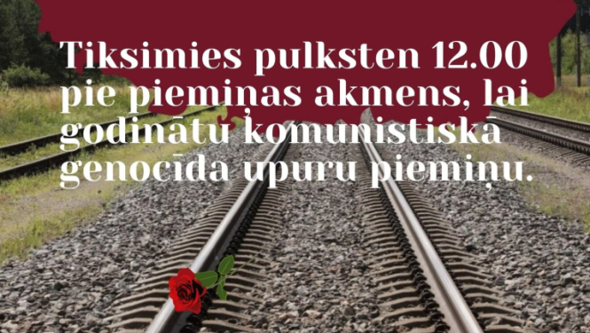 Komunistiskā genocīda upuru piemiņas dienai veltīts pasākums 25. martā plkst. 12.00 pie piemiņas akmens Meņģelē