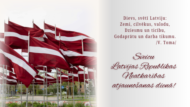 Latvijas karogi, svieciens 4. maijā