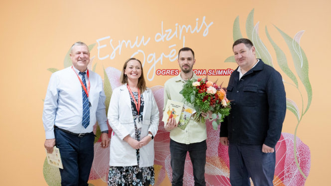 Ogres rajona slimnīcā sagaida un sveic 500. mazuli