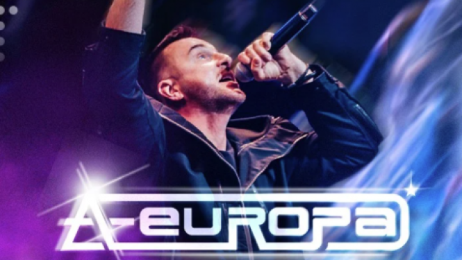 Afiša ar koncerttūres nosaukumu un grupas līdera Artūra Duboka attēlu