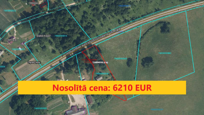 Nekustamā īpašuma - zemes vienības “Brūži”, Lauberes pag., atsavināšanas izsole