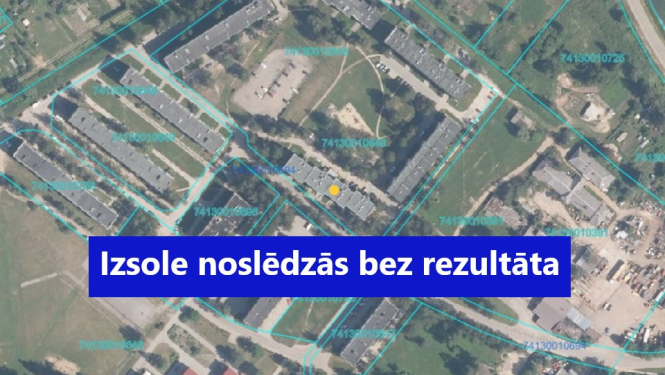 Izsoles rezultāts - Avotu iela 1 - 44, Lielvārde. Izsole noslēdzās bez rezultāta