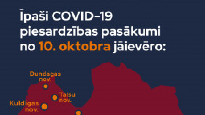 Covid-19 izplatības mazināšanai nosaka stingrākus ierobežojumus