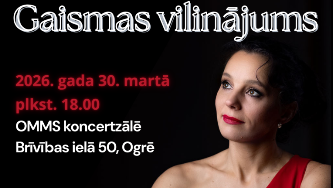 Pianistes Diānas Zandbergas koncerts GAISMAS VILINĀJUMS Ogres Mūzikas un mākslas skolā 30. martā plkst. 18.00