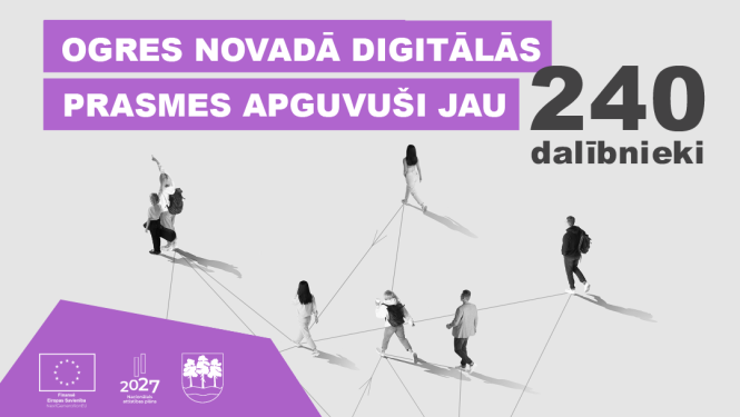 Ogres novada pašvaldībā ir veiksmīgi uzsākta izglītības programma, kas sniedz iedzīvotājiem iespēju bez maksas apgūt būtiskas digitālās prasmes. 