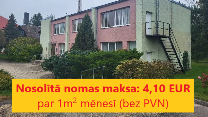 Izsoles rezultāts doktorātam "Suntaži". Nosolītā nomas maksa 4,10 eur par kvadrātmetru mēnesī bez pievienotās vērtības nodokļa