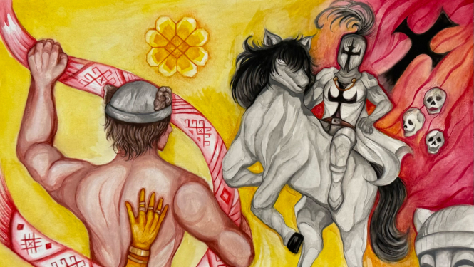 XIII Latvijas Skolu jaunatnes dziesmu un deju svētku vizuālās un vizuāli plastiskās mākslas konkursa "StaroJums" 1. kārtas darbs, kas ticis 2. kārtā