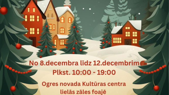 Izstāde - pārdošana Ogres novada Kultūras centrā