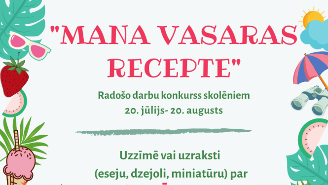 Ogres Centrālā bibliotēka aicina skolēnus piedalīties radošo darbu konkursā