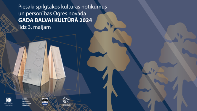 Ogres novada gada balva kultūrā 2024 baneris