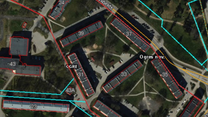 Zilokalnu prospekts 22, karte