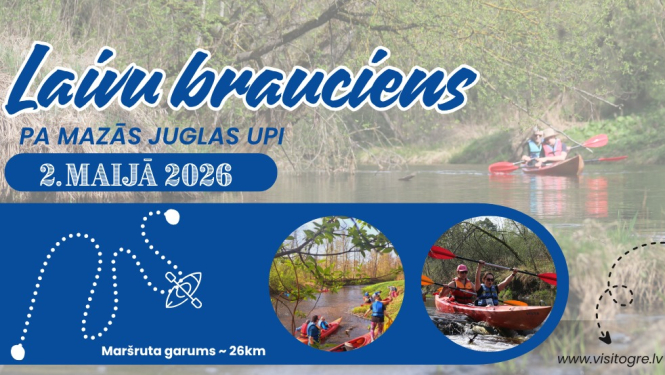 2. maijā, atklājot ūdenstūrisma sezonu, Ogres novada Kultūras un tūrisma pārvalde organizē laivu braucienu pa Mazās Juglas upi. 