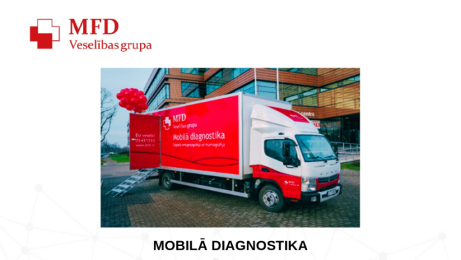 Fotoattēls ar mobilās diagnostikas automašīnu