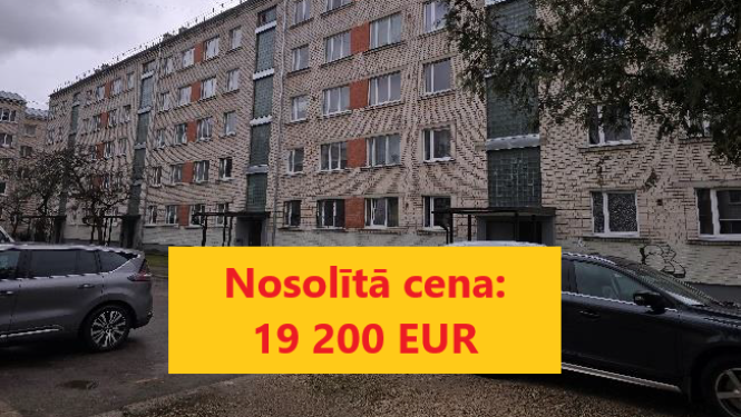 Izsoles rezultāts Mālkalnes ielai 15-54. Nosolītā cena 19200 eiro