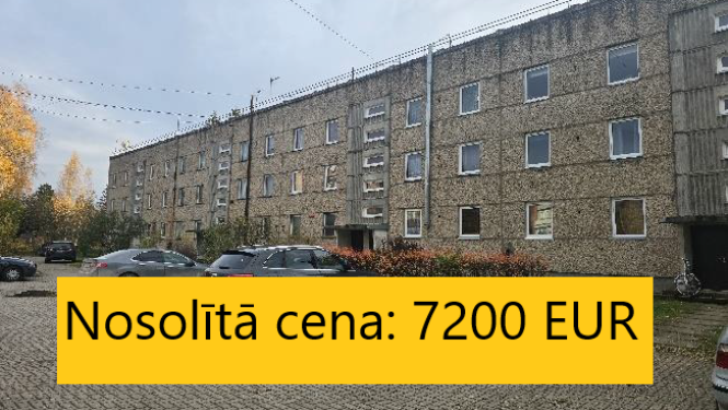 Nosolīts īpašums "Bērzi 20" Lēdmanes pagastā. Nosolītā cena 7200 eiro