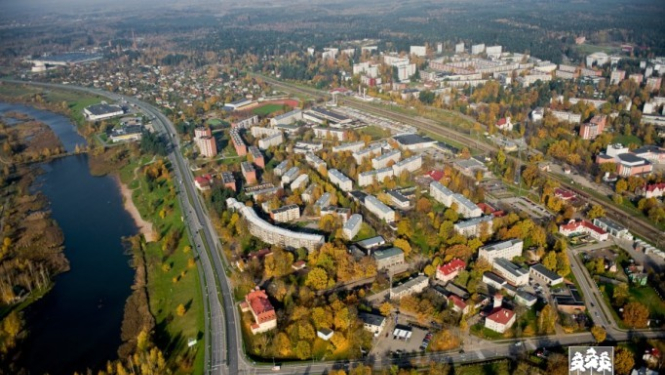 Ogre aerofotogrāfijās