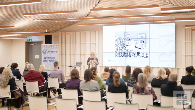 Oveselības organizēts pasākums Ogres centrālajā bibliotēkā par veselībpratību 2025.gada 24.janvārī