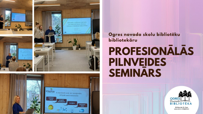 20.oktobrī Ogres Centrālajā bibliotēkā pulcējās Ogres novada skolu bibliotēku bibliotekāri, lai piedalītos profesionālās pilnveides seminārā.