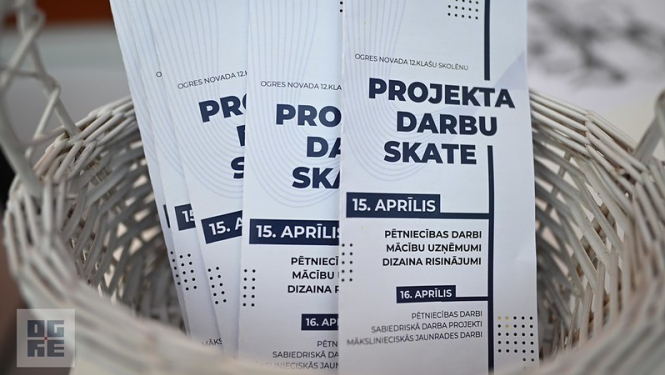 Novada Projekta darbu skatē patstāvīgā darba prasmes demonstrēja vairāk kā 200 12. klašu skolēni