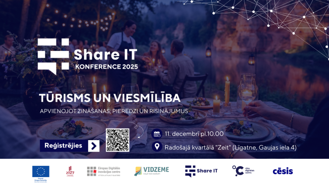 Vidzemes plānošanas reģions aicina uz pasākumu viesmīlības uzņēmumiem