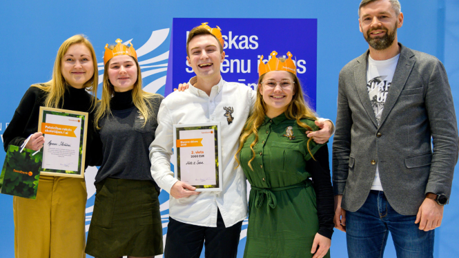 Ogres 1. vidusskolas skolēnu mācību uzņēmums izcīna 2. vietu Latvijā