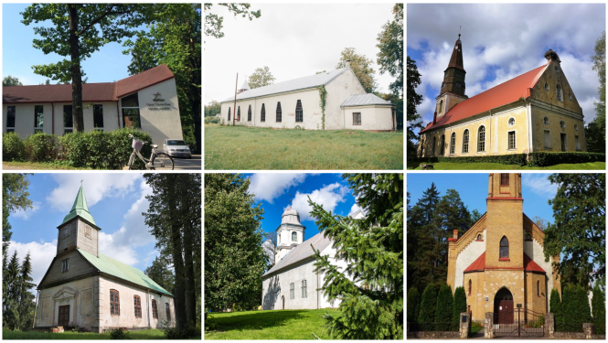 Sakrālā mantojuma celtnes Ogres novadā, kuras pieteicās un ieguva finansējumu projektu konkursā
