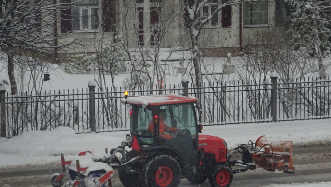 Šobrīd galvenā rūpe – sniega tīrīšana