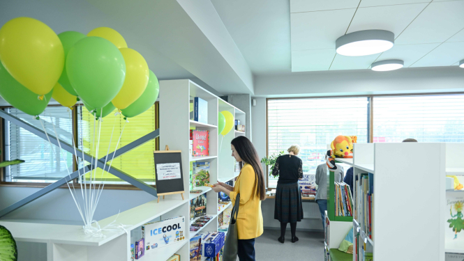 Spēļu bibliotēkas atklāšana Ikšķiles pilsētas bibliotēkā 2025. gada 25. martā 