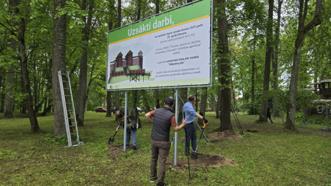 Uzsākti Uldevena pils atjaunošanas darbi