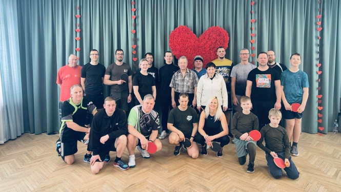 Valentīndienas turnīrs galda tenisā Rembatē 2025. gada 15. februārī