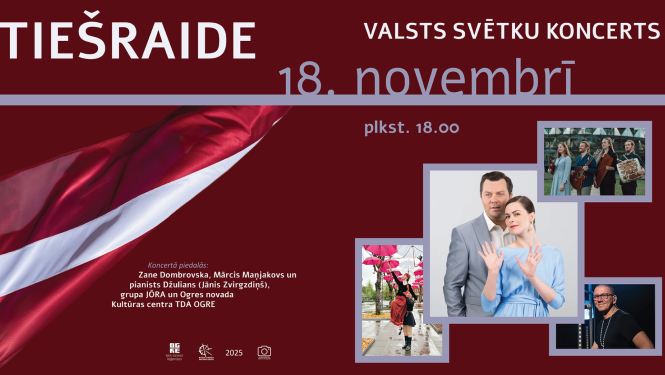 Valsts svētku koncerts tiešraidē uz lielajiem ekrāniem