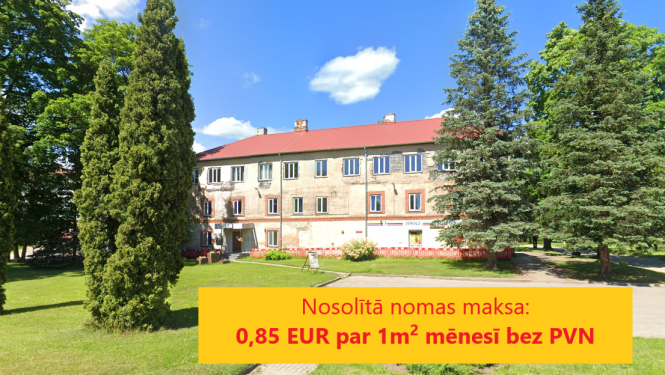 Izsoles rezultāts - Vecavoti Lēdmanē. Nosolītā nomas maksa 85 eirocenti mēnesī par kvadrātmetru bez PVN