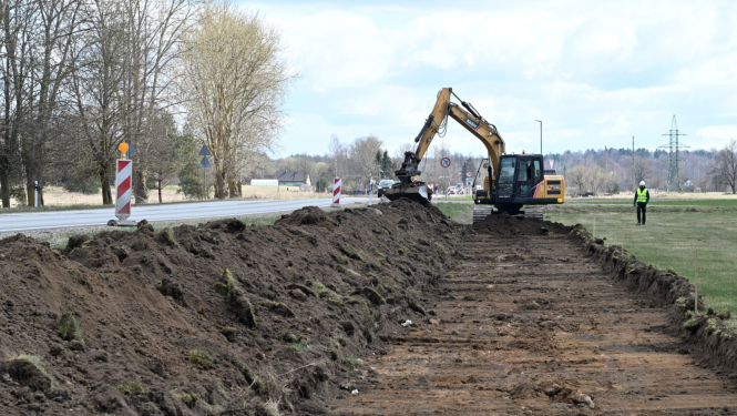 Uzsākta veloceliņa Ciemupe - Lielvārde būvniecība