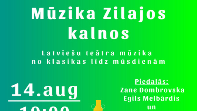 14. augustā Ogres Zilajos kalnos skanēs teātra mūzika
