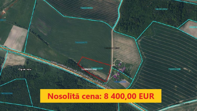 Izsoles rezultāts: īpašuma "Zvaigznes" Lauberē nosolītā cena ir 8 400 eiro