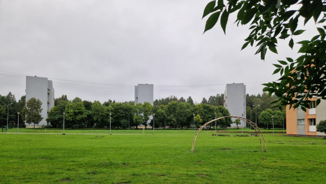 Plānotā aktīvās atpūtas laukuma vieta Jaunogrē