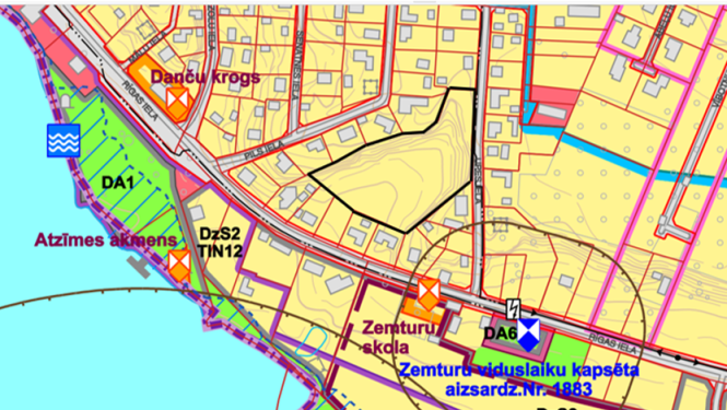 Nekustamais īpašums “Amālijas”, Ikšķilē, kartē