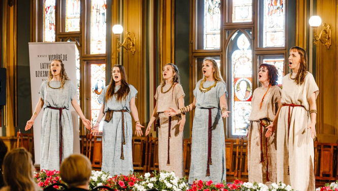 Ansamblis Anima Solla. Foto: Kaspars Teilāns