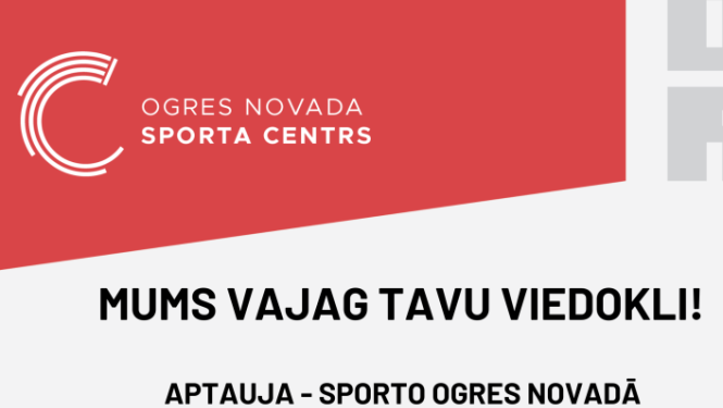 Aptauja "Sporto Ogres novadā"