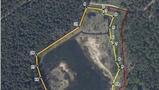 Nekustamā īpašuma "Āriņi" satelītattēls