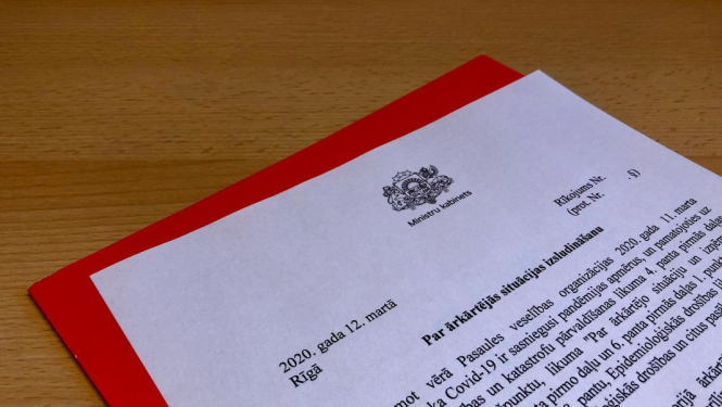 Par ārkārtējās situācijas izsludināšanu