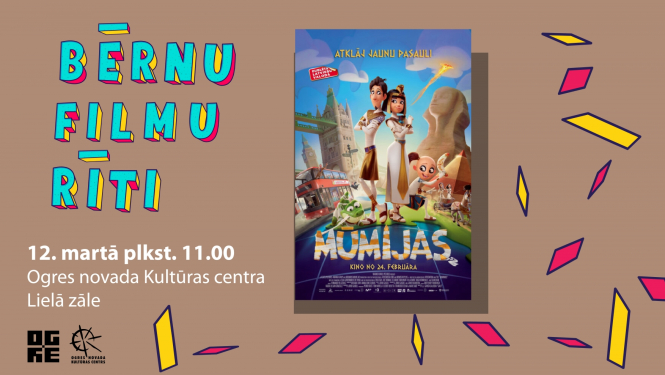 BĒRNU FILMU RĪTS ar animācijas filmu MŪMIJAS