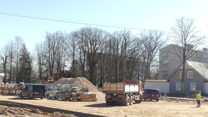 Aktuālie būvniecības darbi pilsētā