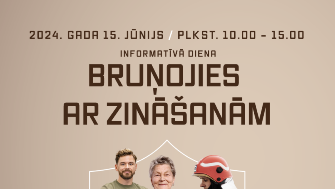Plakāts informatīvā diena “Bruņojies ar zināšanām” 15.06.2024