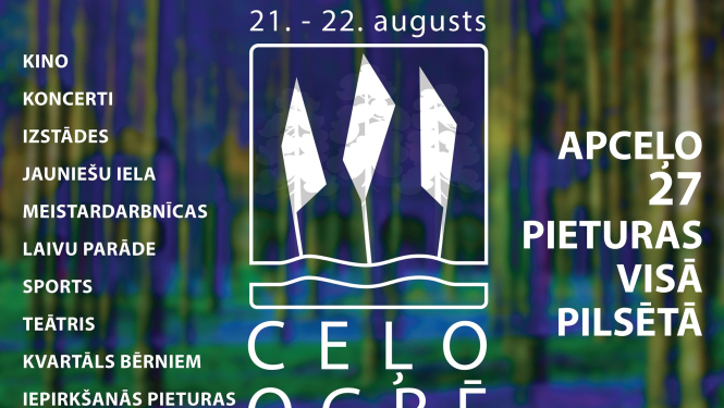 21. un 22. augustā CEĻO OGRĒ