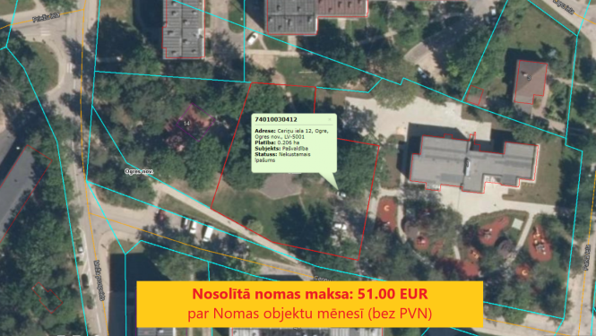 Noslēgusies izsole Ceriņu iela 12, Ogre