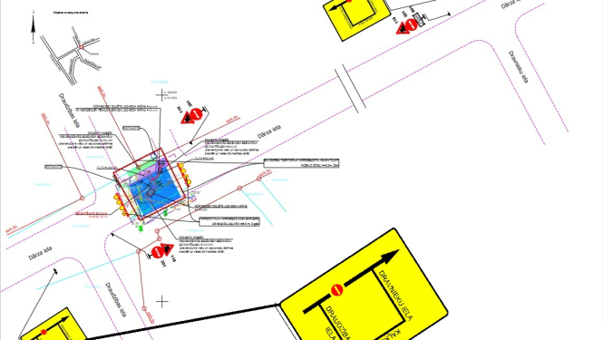 Satiksmes organizācijas izmaiņas Dārza ielā Ogrē