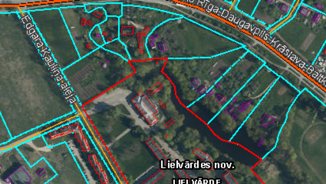 Detālplānojuma izstrādes teritorija Lielvārdē, Ogres novadā