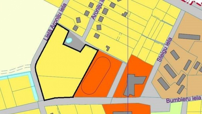 Paziņojums par detālplānojuma zemes vienībai Aroniju ielā 16 un Ābeļu ielā 1A, Ogresgalā, izstrādes pārtraukšanu